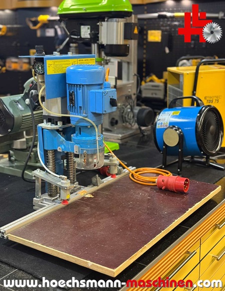 HETTICH Beschlagbohrmaschine Blue Max Mini, gebrauchte Holzbearbeitungsmaschinen Neumaschinen Hessen Höchsmann Langen