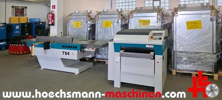 Martin Maschinen Set - Abrichthobel T54 und T45 Dickenhobel, gebrauchte Holzbearbeitungsmaschinen Neumaschinen Hessen Höchsmann Langen