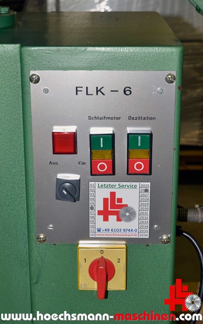 Kuderer Kantenschleifmaschine FLK 6, gebrauchte Holzbearbeitungsmaschinen Neumaschinen Hessen Höchsmann Langen